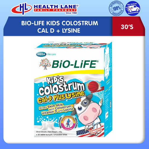 BIO-LIFEKANAK-KANAKS COLOSTRUM CAL D + LYSINE (30'S)